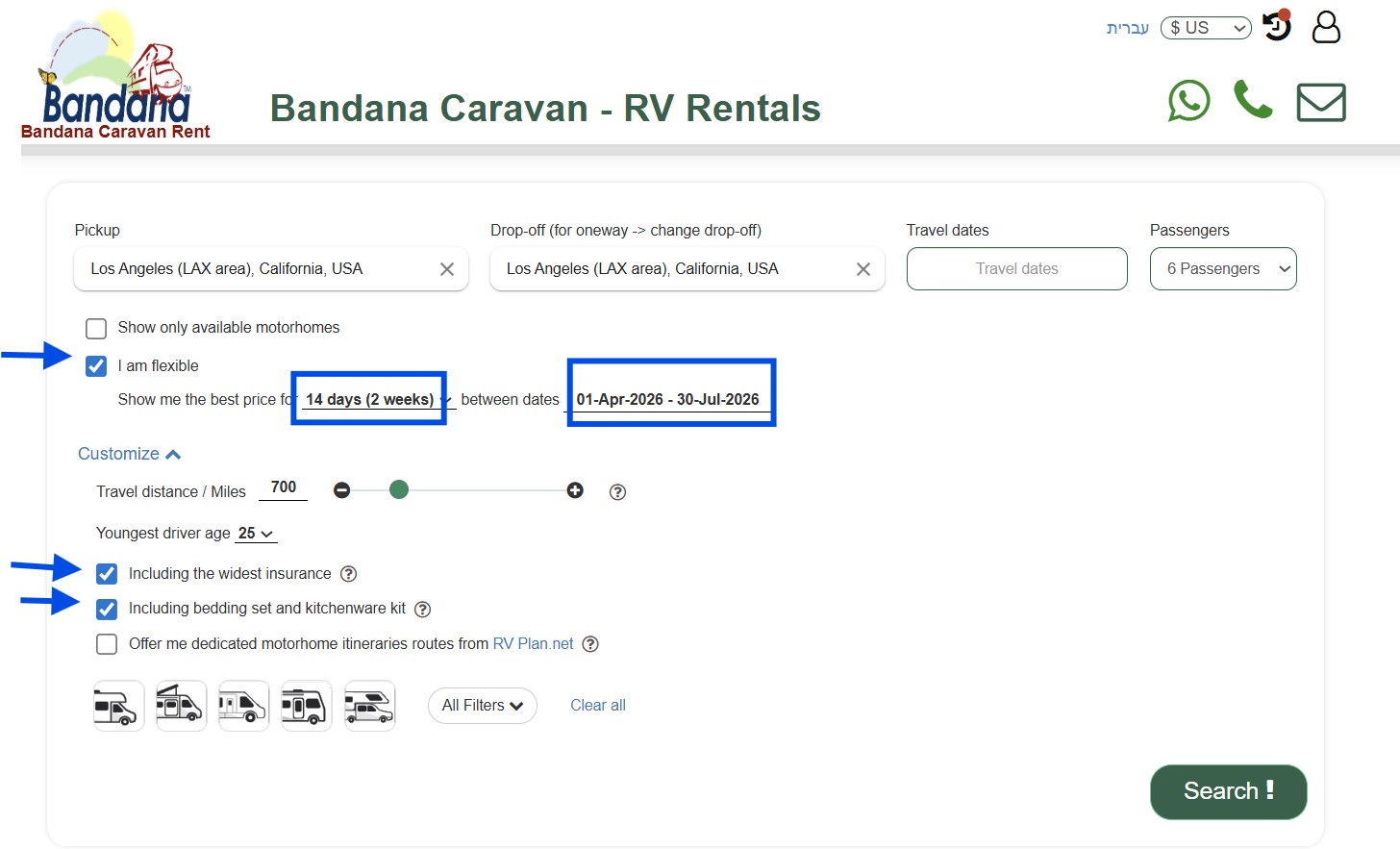 best Prices RV rentals in USA best Prices RV rentals in USA